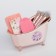 Set "since March 8": makeup brushes 5 pcs, a brush for washing, a towel