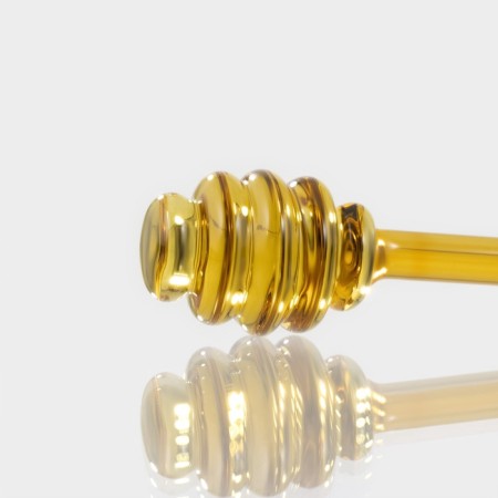 Glass stick for honey "Medok", 15 × 3.2 cm, yellow color-3