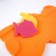 Maxi swimming lining "Bear", yellow/orange color, 55x30x6cm