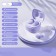 Wireless headphones Y6, TWS, vacuum, BT 5.3, 30/200 mAh, Type-C, suspension, purple