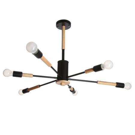 Etinger chandelier 6x40W E27 Black 94x94x50 cm Bayerlux