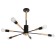 Etinger chandelier 6x40W E27 Black 94x94x50 cm Bayerlux