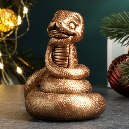 The figure "The snake dreams" bronze, 6x6cm