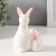 Souvenir Ceramics "Zayushka with a hare of white" 5.3x8x10 cm