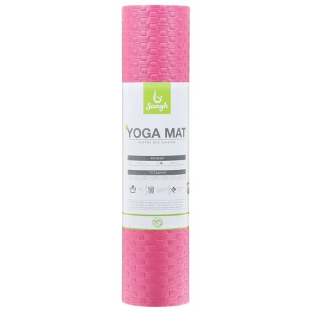 Sangh yoga rug, 183x61x0.7 cm, pink color-12
