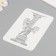 Plastic stencil "Angels", 16x24 cm