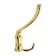 Hook furniture tundra TKT004, three -rod, gold