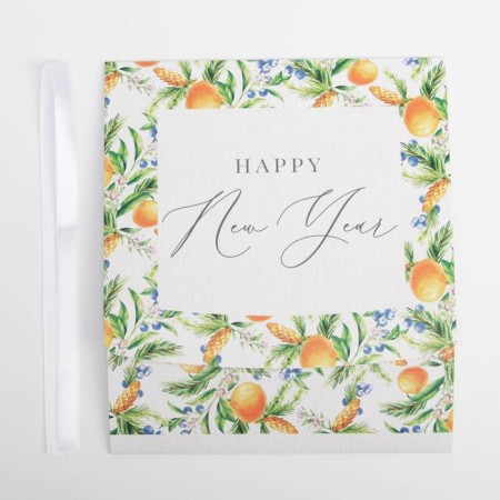 Folding Gift Box "Mandarins", 20 x 18 x 5 cm, New Year-3