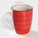 Mug ceramic shares "Sea World", 360 ml, red color