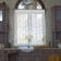 Tulle to the kitchen without curtain tape, 175x145 cm, white color, 100% polyester