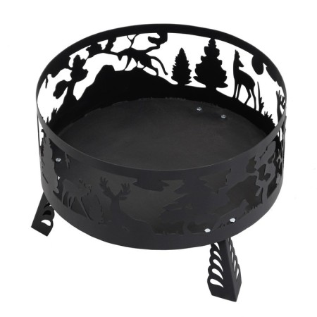 Kostrovshchi "Forest" steel thickness 2 mm, diameter 60 cm, height 24 cm/42 cm-2