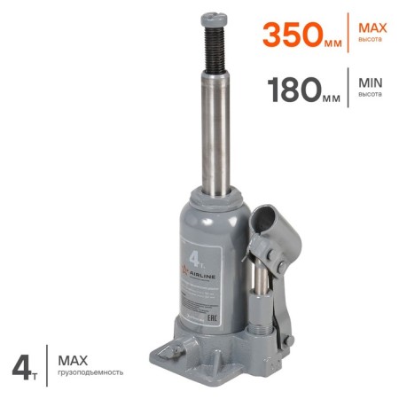 Botten jack 4t lifting height 180-350 mm AJ-B-04S AIRLINE-1
