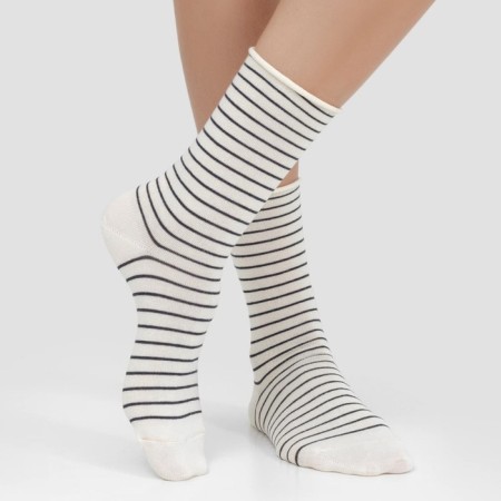Women's socks, cream color, size 25-27 (39-41)-1