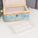 Casket for needlework "Rose on Blue" 10x13x19.5 cm
