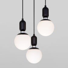 Suspended lamp with glass lamps of Bubble, 60W, E27, 30x30 cm