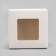 Food box, with a window, white, 11.5 x 11.5 x 4 cm
