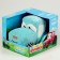 Soft toy tractor, blue color