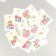 Cardboard Biro "Gifts. Watercolor" set 10 pcs (5 types) 4x6 cm