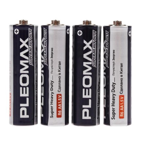 Salt battery Pleomax Super Heavy Duty, AA, R6-4S, 1.5V, Spike, 4 pcs.