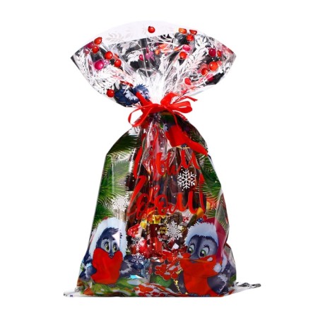 Gift Package "Bullfires" 25 x 40 cm, colored metallized pattern-3
