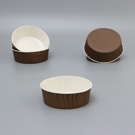 Muffin baking uniform, brown, 13.6 x 5 cm