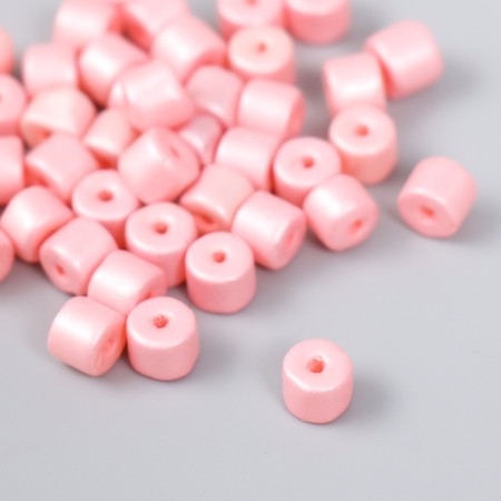 Beads for creativity plastic cylinder "Budons of cherries" set of 20 g 0.6x0.6x0.5 cm