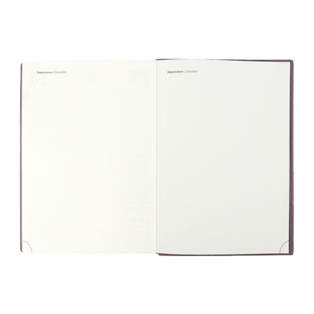 Dated 2025 diary, Escalada, A5+ 176 sheets, integral cover, artificial leather, foil embroidery, liesse, block 80 g/m2, brown-12