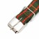 Collar of tarpaulin dimensionless two -layer, 58 x 2.5 cm, khaki/red