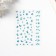 Stick plastic rhinestones "Solder" Blue 11x7.8 cm