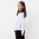 School blouse for a girl, white color, height 146 cm