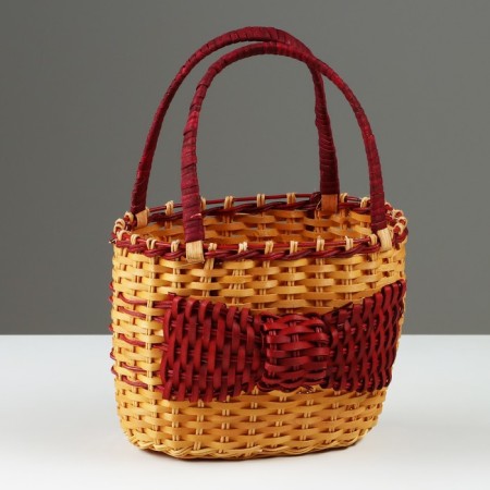 Wicker basket, 21 x 15 x 15/28 cm, sequoia-2