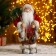 Santa Claus "in a red fur coat, with a flashlight and a bag" 30 cm