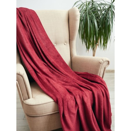 GEORGINA plaid, size 100x150 cm, red color-3