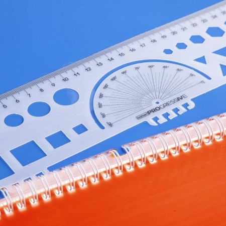 Notebook A4, 96 sheets of a cage on the crest Diamond Neon, plastic cover, orange, block 60g/m2-4