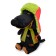 Soft toy "Waxon in a quilted cap and scarf", 25 cm