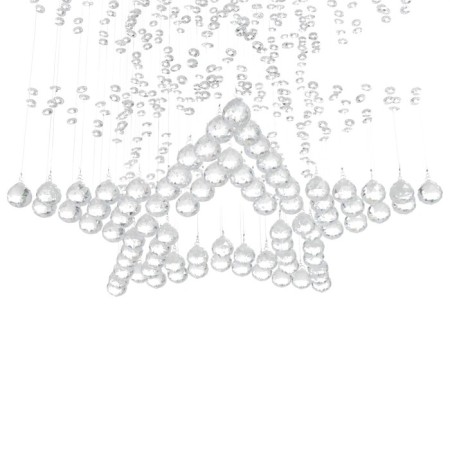 Lamp cascade "Star" 6xled chrome 50x50x84cm Bayerlux-4