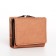 Women's wallet on the button, beige color