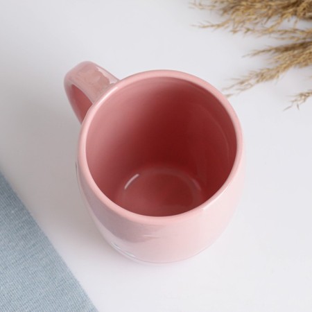 Mug "Festive" 0.4l / 11.5x9.5cm, marshmallow-3