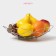 Dilyana fruit, 28.5 × 28.5 × 8.5 cm, chromium color