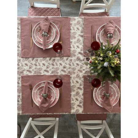 Set of serving napkins Brown, size 40x40 cm. - 2 pcs, brown color-2