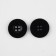 A set of buttons, 4 punctures, d = 25 mm, 10 pcs, in a blister, black color is black