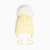 A hat for a girl knitted, yellow color, size 47-50 cm (1.5-3 years)