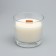 A candle made of soy wax in a glass with a wooden wick "Sandal tree", 65 grams