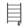 Electric towel Domoterm 109-5, 500x710 mm, right, black matte