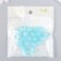 Plastic beads "Bright-blue balls with sparkles" glow in the dark set of 20 g d = 1.2 cm