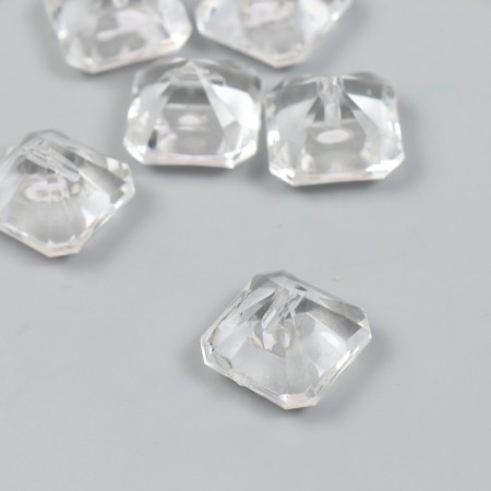 Beads for creativity Plastic "Crystal Diamond" set 20 g 2x2x1.5 cm