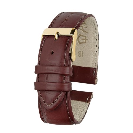 Watch strap, male, 18 mm, harness 75 mm, larynx 115 mm, genuine leather
