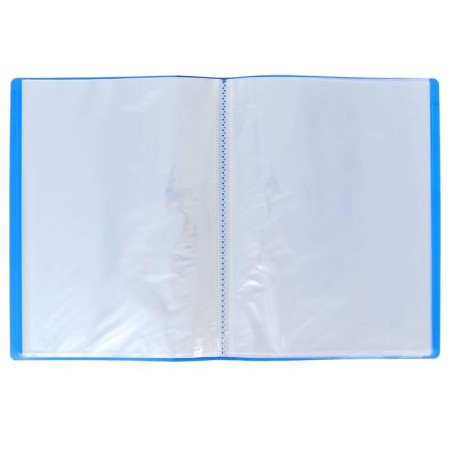 Folder with 60 A4, 500 microns, Calligrata, pocket on the spine, blue-1