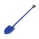 Baying shovel, acute, l = 142 cm, metal stalk with a V-handle
