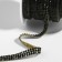 Thermocleic rhinestones, d = 2 mm, width - 7 mm, 4.5 ± 0.5 m, black color